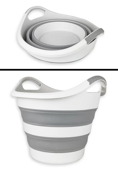 Katlanır Çamaşır Sepeti Yeni Tasarım - Resim 4