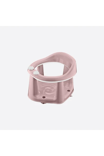 Bebek Banyo Oturağı - Vakum Tabanlı Bebek Mama Oturağı - Bel Destekli Vakumlu Mama, Pudra 10 Top - Resim 7