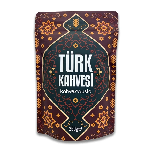 kahvemusta Türk Kahvesi - Valfli ve Kilitli Ambalajlı Orta Kavrulmuş Türk Kahvesi (250g) - Resim 4