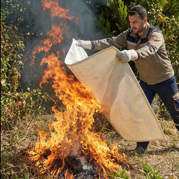 Yangın Söndürme Battaniyesi 150 x 180 cm CE Sertifikalı - Resim 6