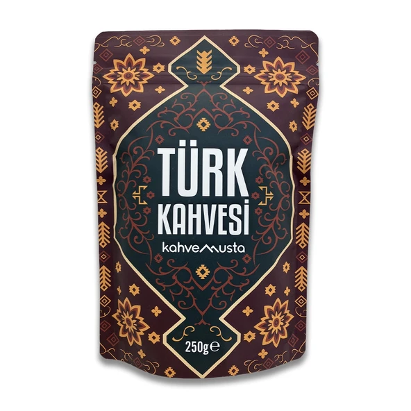 kahvemusta Türk Kahvesi - Valfli ve Kilitli Ambalajlı Orta Kavrulmuş Türk Kahvesi (250g) ürün görseli 1