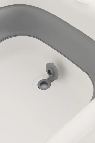 Bebek Küveti Katlanır Lüks Aqua Nest Gri 45 Litre - Resim 4