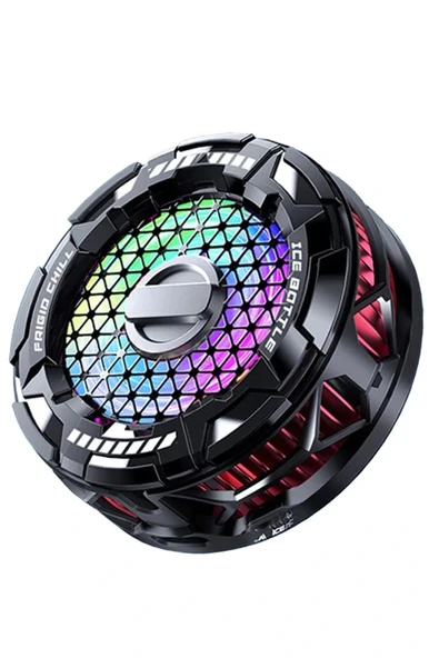 FS02 15W RGB Radyatör Telefon Soğutucu Fan - Siyah ürün görseli 1