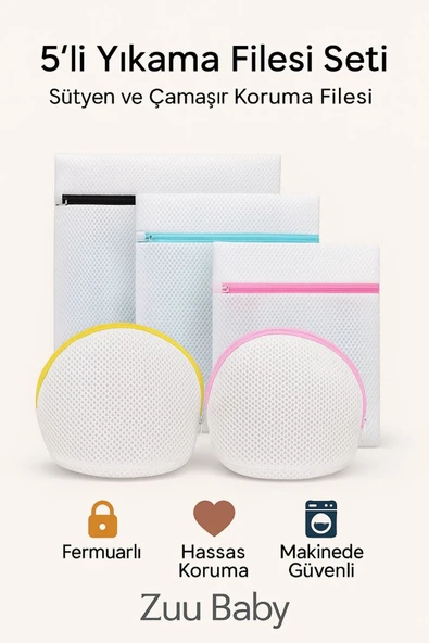 5’li Çamaşır ve Sütyen Yıkama Filesi ürün görseli 1