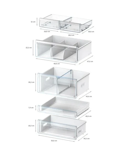 Bosch KGP76AWC0N 526 LT No-Frost Kombi Tipi Buzdolabı - Resim 5