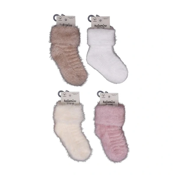 NessiWorld Alyosa Kız Bebek Havlu Soket Çorap 450911 Asorti ürün görseli 1