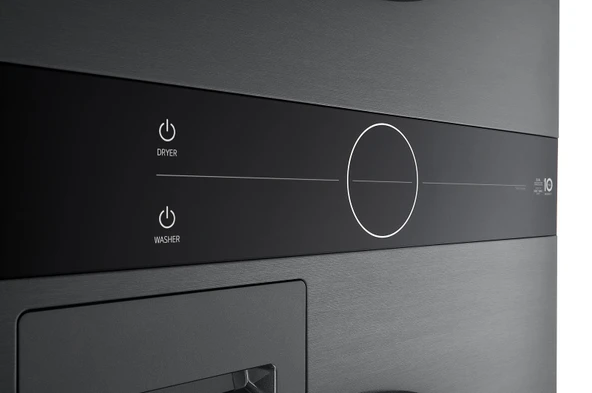 LG WashTower W4W8BVKKZHM 12 KG Yıkamalı 10 KG 2’si 1 Arada Ortak Panelli Çamaşır Makinesi - Inox - Resim 4