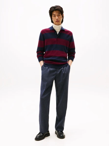 DC KNITTED RUGBY Erkek Mavi Kazak - MW0MW40855 - Resim 3