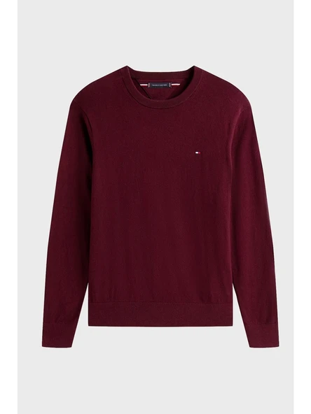 PIMA ORG CTN CASHMERE CREW NECK Erkek Kırmızı Kazak - MW0MW28046 - Resim 4