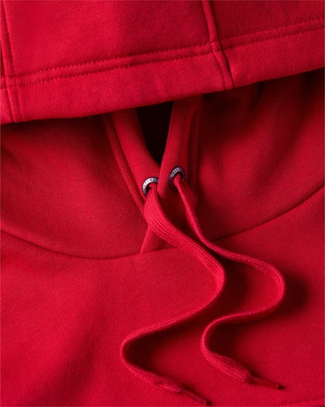 HILFIGER CHEST INSERT HOODY Erkek Kırmızı Sweatshirt - MW0MW37361 - Resim 7