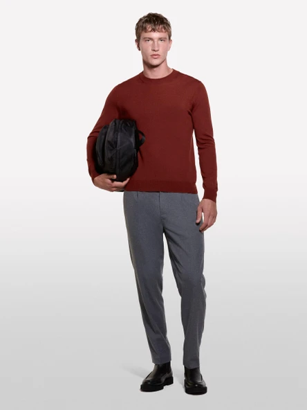 Sisley   Yün Karışımlı Bisiklet Yaka Kazak Erkek 1M6 Kazak - 324A11BAS100Y - Resim 4