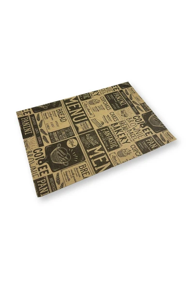 Özel Desenli Yağlı Kraft Servis Kağıdı - Sunum Kağıdı - Resim 3