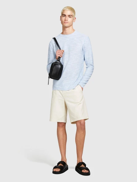 Pamuk Karışımlı Uzun Kollu Bisiklet Yaka Kazak Erkek 8R4 Kazak - 324P107CT1B07 - Resim 6