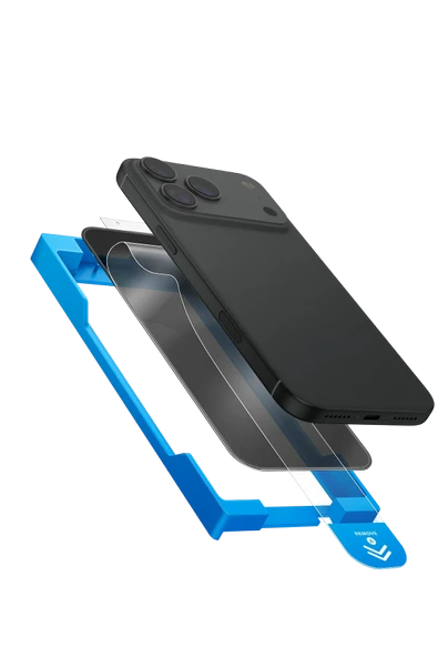 İphone 17 Pro Max Hayalet Ekran Koruyucu Uygulama Aparatlı Hassas ve Kolay Kurulum Yüksek Dayanıklı - Resim 2