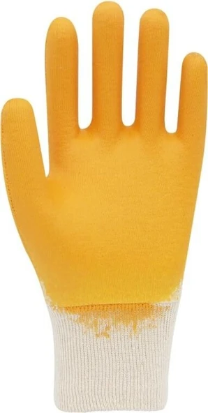 Beybi KN350 Sarı Nitril Kaplı Koruyucu İş Eldiveni 1 Çift - Resim 3