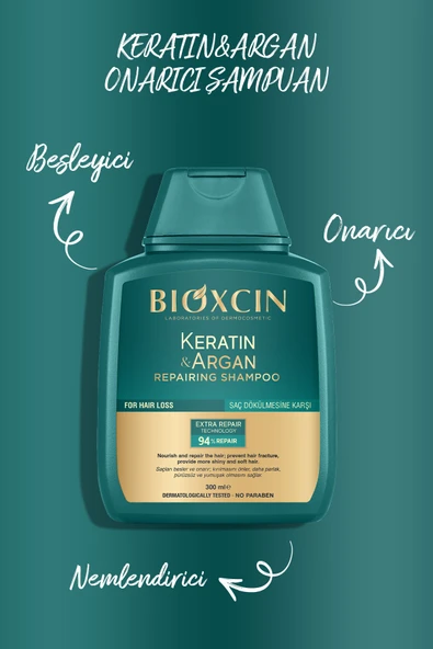 Bioxcin Keratin ve Argan Onarıcı Şampuan 300 ml - 3 Al 2 Öde - Resim 4