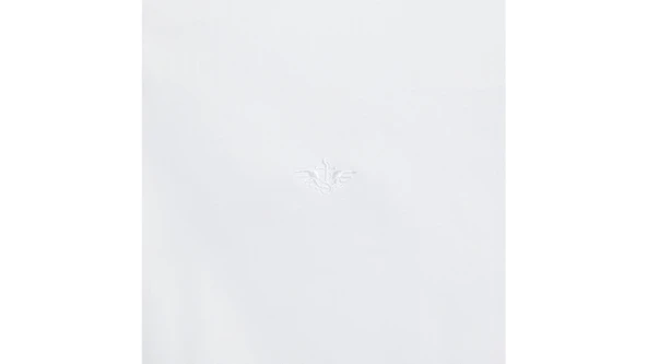 REFINED POPLIN PAPER WHITE Erkek Yeşil UK Gömlek - 28836 - Resim 7