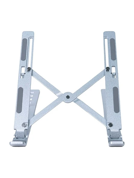 4Berry 4BH31G Gri Laptop Standı Metal, Katlanabilir  Ergonomik Tasarım - Resim 3