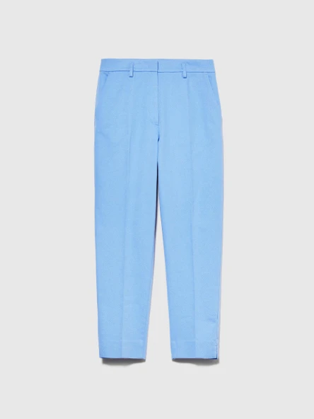 Yüksek Bel Dar Paça Pantolon Kadın Mavi Pantolon - 323A45G2LF03M ürün görseli 1