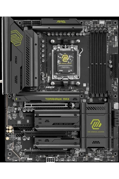 MSI MAG B850 Tomahawk Max Wi-Fi AMD AM5 DDR5 ATX Anakart Outlet - Resim 2