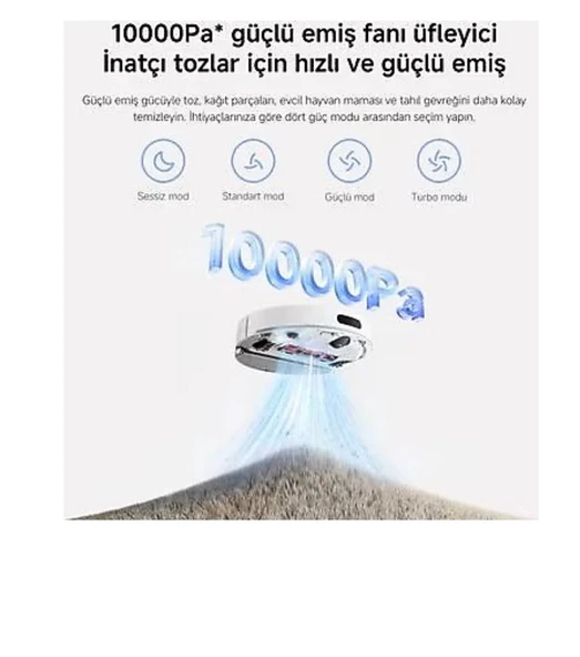 Xiaomi Vacuum H40 Çöp İstasyonlu Akıllı Robot Süpürge - Resim 3