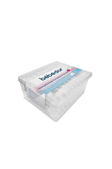 Bebedor %100 Pamuk Emniyetli Kulak Temizleme Pamuğu 60adet ürün görseli 1