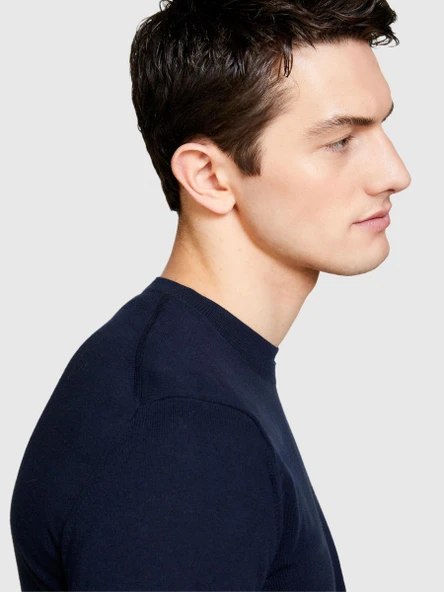 Koton Karışımlı Bisiklet Yaka Kazak Erkek Renkli Kazak - 324P10F2S1C78 - Resim 6