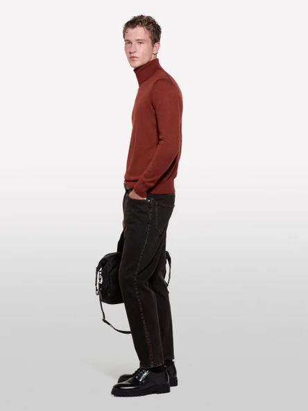 Yün Karışımlı Slim Fit Kazak Erkek 1M6 Kazak - 324A11BAS200A - Resim 3