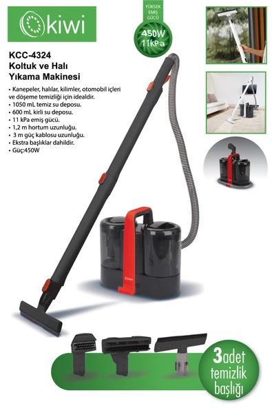Kiwi Kcc-4324 Koltuk ve Halı Yıkama Makinesi - Resim 6