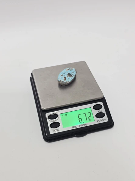 Doğal İran Nişabur Firuze (Turkuaz) Taşı 33,6 Karat - 6,70 Gram - Resim 5