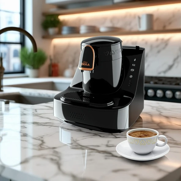 Arzum OK0040-2000 Elite Türk Kahve Makinesi Siyah-Krom - Resim 2