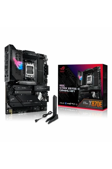 Asus ROG Strix X870E-E Gaming Wi-Fi AMD AM5 DDR5 ATX Anakart Teşhir ürün görseli 1