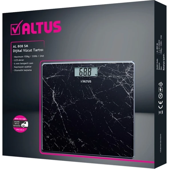 Altus Al 808 Sm Dijital Ekranlı Baskül - Resim 3