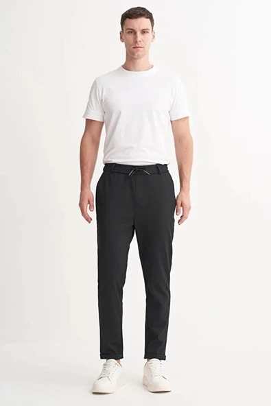 Cazador Erkek Jogger Pantolon Petek Dokulu 83005 Siyah - Resim 3