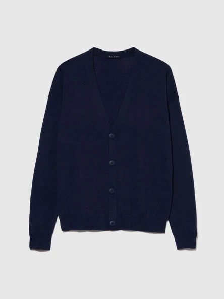 Sisley   Yün Karışımlı Hırka Erkek Renkli Hırka - 323A11BAS600J - Resim 5