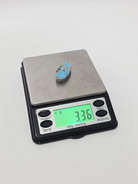 Doğal İran Nişabur Firuze (Turkuaz) Taşı 16,8 Karat - 3,35 Gram - Resim 5