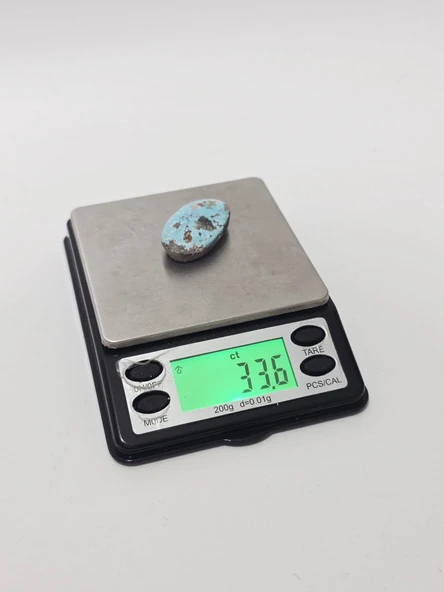 Doğal İran Nişabur Firuze (Turkuaz) Taşı 33,6 Karat - 6,70 Gram - Resim 6