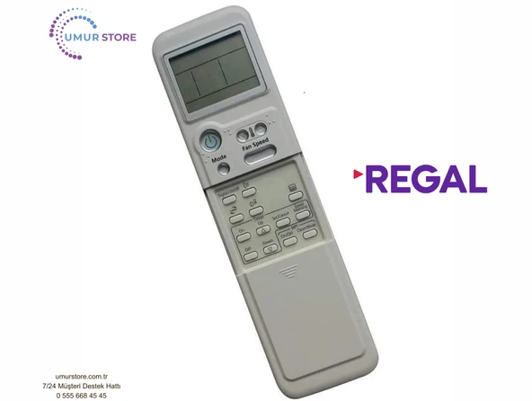 Regal 7000 BTU/H A++ R32 Inverter Uyumlu Klima Kumandası ürün görseli 1