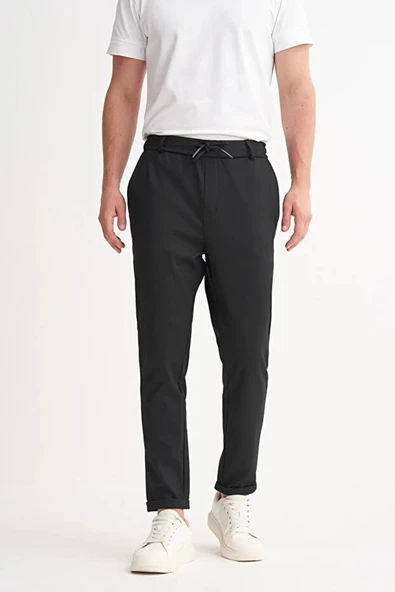 Cazador Erkek Jogger Pantolon Petek Dokulu 83005 Siyah ürün görseli 1