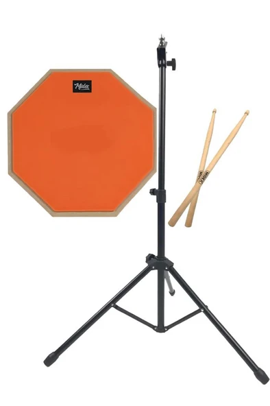 Midex DD-1080-PAK Bateri Davul Çalışma Pedi Seti 8 İnç Drum Practice Pad - Resim 2