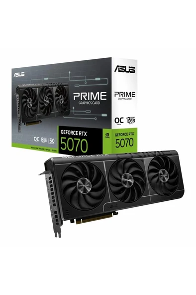 Asus RTX 5070 Prime OC Edition PRIME-RTX5070-O12G 192 Bit GDDR7 12 GB Ekran Kartı Outlet ürün görseli 1
