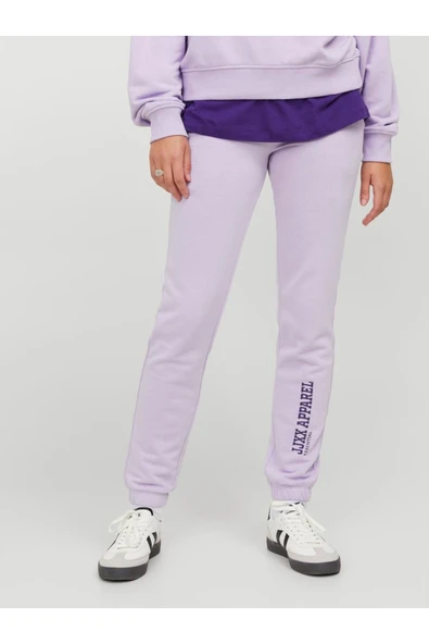 JXRILEY SLIM LW PANTS SWT Kadın Mor Eşofman Altı - 12250114 - Resim 2