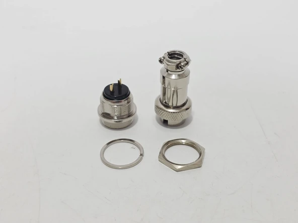GX16 2 Pin Havacılık Tipi Konnektör - Resim 2