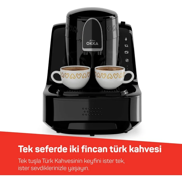 Arzum OK0040-2000 Elite Türk Kahve Makinesi Siyah-Krom - Resim 3