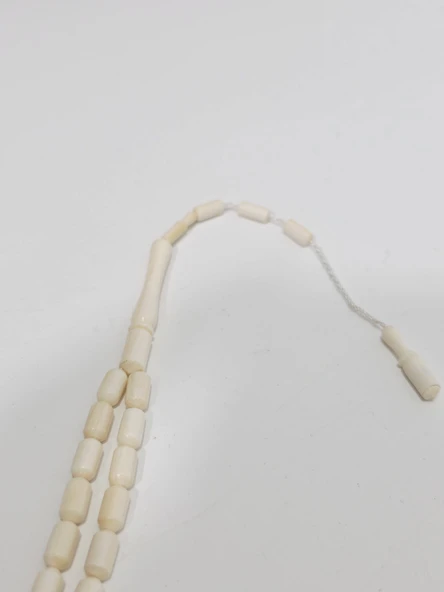 Kesme Fildişi Tesbih 9,01 Gram - Koleksiyonluk Fil Dişi Tespih - Resim 4