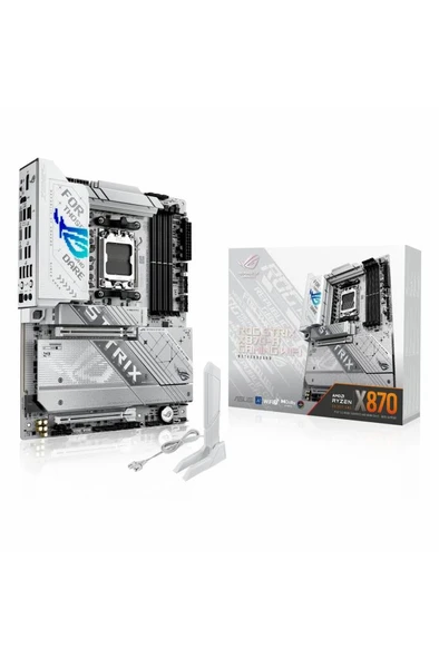 Asus ROG Strix X870-A Gaming Wi-Fi AMD AM5 DDR5 ATX Anakart Teşhir ürün görseli 1
