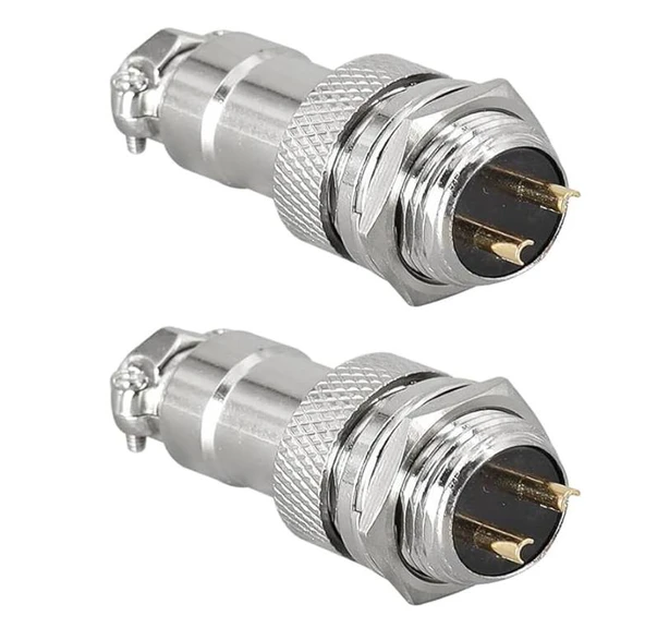 GX16 2 Pin Havacılık Tipi Konnektör ürün görseli 1