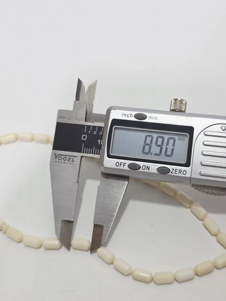 Kesme Fildişi Tesbih 9,01 Gram - Koleksiyonluk Fil Dişi Tespih - Resim 7