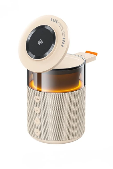 Fulltech FTS-9 5 İn 1 Arada Mıknatıslı Kablosuz Şarj Destekli Bluetooth 5.4 Hoparlör ve Gece Lambası - Resim 2