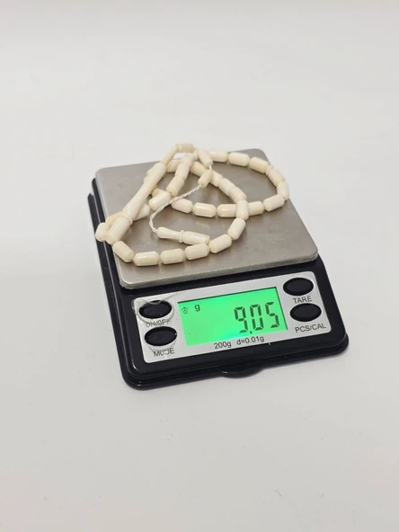 Kesme Fildişi Tesbih 9,01 Gram - Koleksiyonluk Fil Dişi Tespih - Resim 8